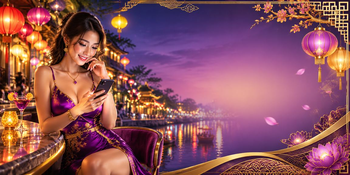 Người dùng tại Hà Nội trải nghiệm casino trực tuyến trên điện thoại bên đèn lồng