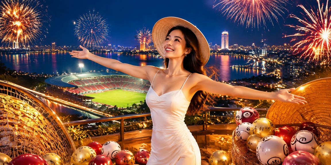 Không khí xổ số và trò chơi may mắn tại Hà Nội với nón lá truyền thống