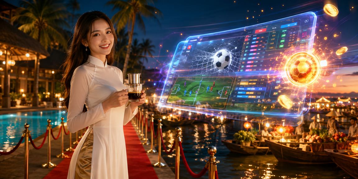 Người dùng trải nghiệm casino trực tuyến tại quán cà phê ven biển Mũi Né